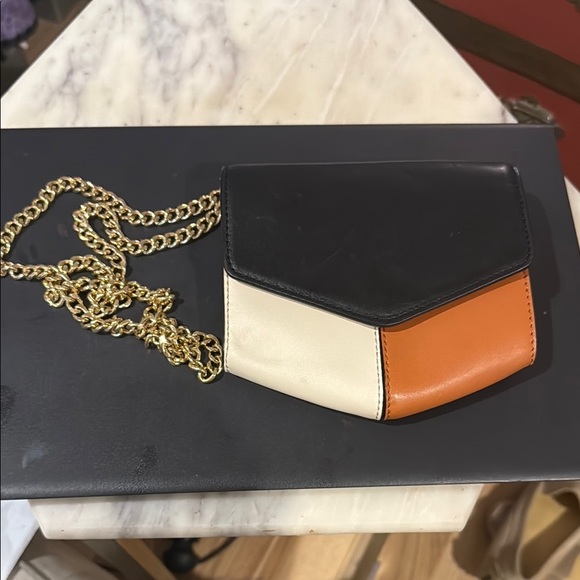 Sandro Handbags - Sandro Color Block Mini Bag with Gold Chain